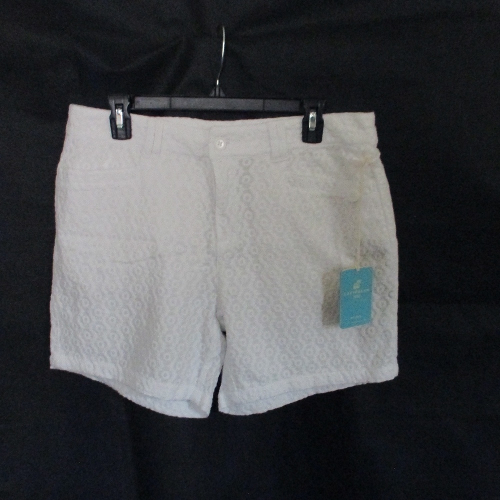 NWT - CARIBBEAN JOE white shorts - sz 12P - $46.00